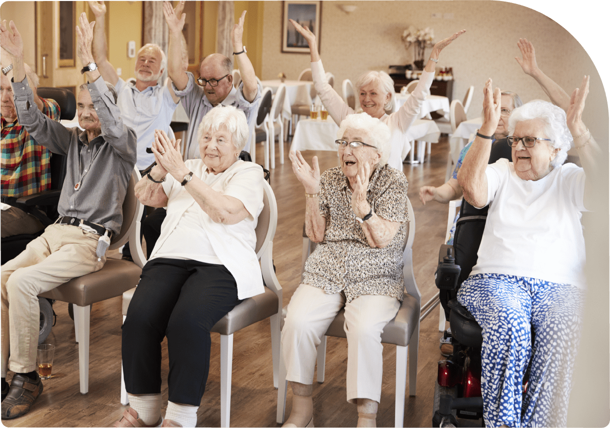 Seniorenbetreuung in der Gruppe - Spaß und Unterhaltung für Ihre Gruppenangebote mit Media4Care