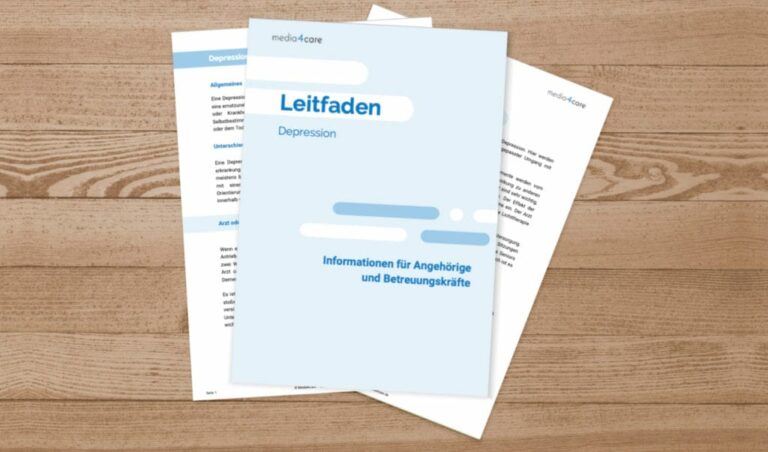 Zusatzmaterialien für Seniorenbetreuung - Leitfaden Depression von Media4Care