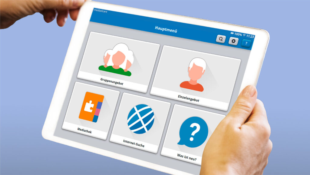 Betreuer-Tablet bietet zahlreiche Ideen und Materialien für 10 Minuten Aktivierung bei Demenz