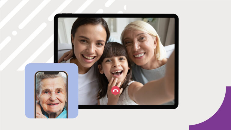 Einfache Videotelefonie für Senioren über das Familienportal von Media4Care